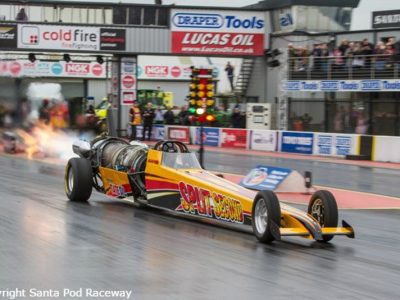 Another Race for the Split Second Jet Car Sponsored by Tate Oil