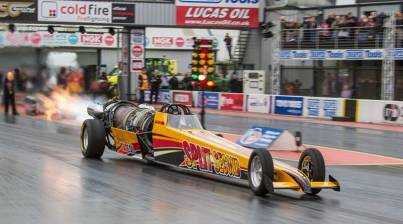 Another Race for the Split Second Jet Car Sponsored by Tate Oil