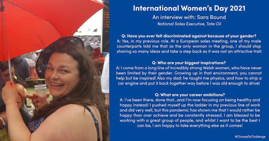 International Women's Day - Sara Bound Tate Oil International Women's Day celebration photo